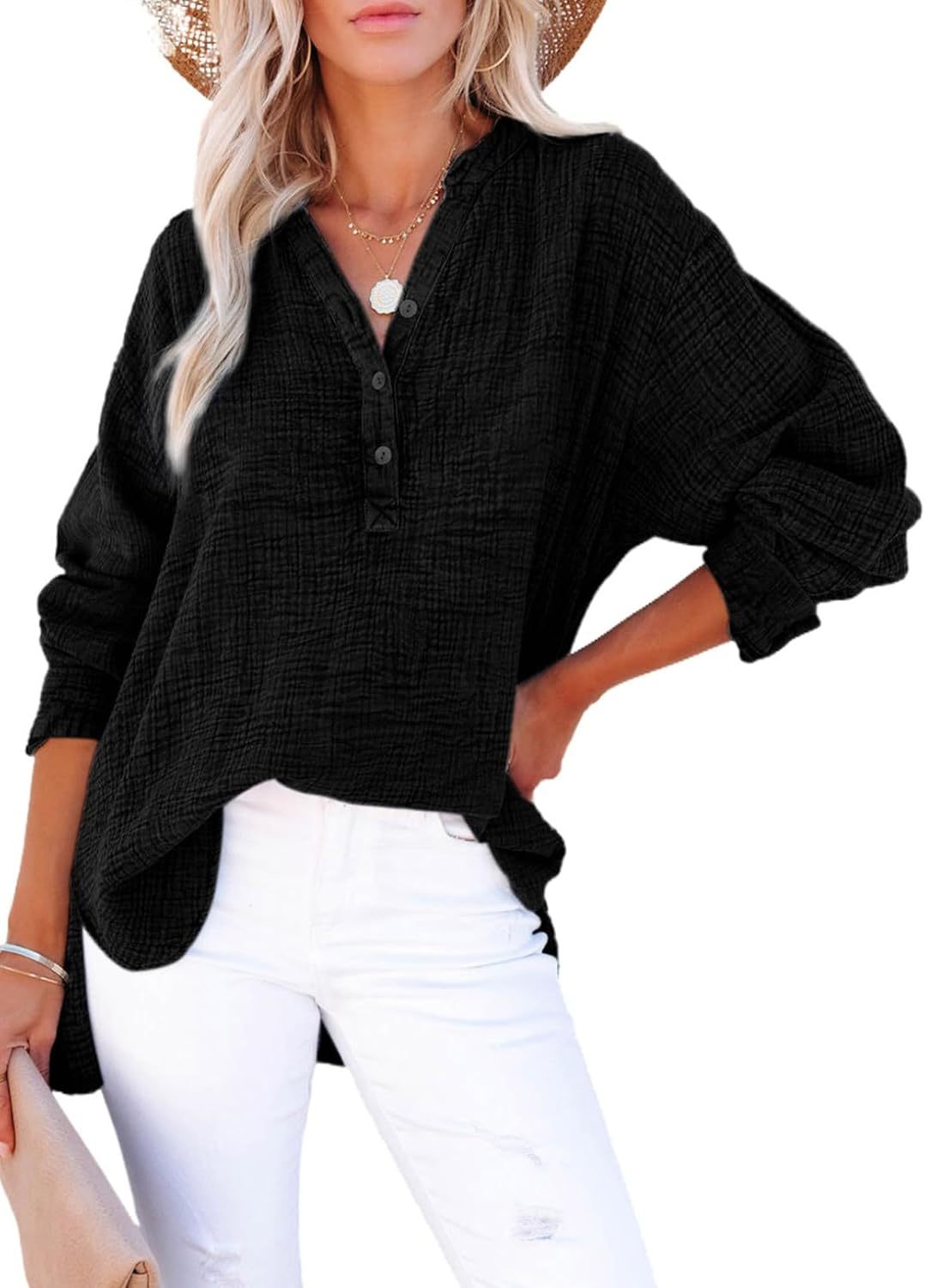 Vicky | Casual Button Blouse