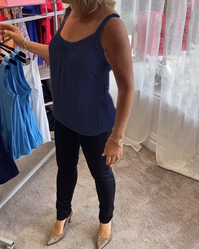 Vangie | Graceful Pleated Top