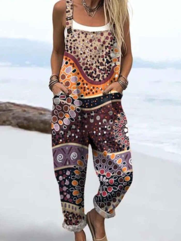 Sahari | Tribal Print Dungarees